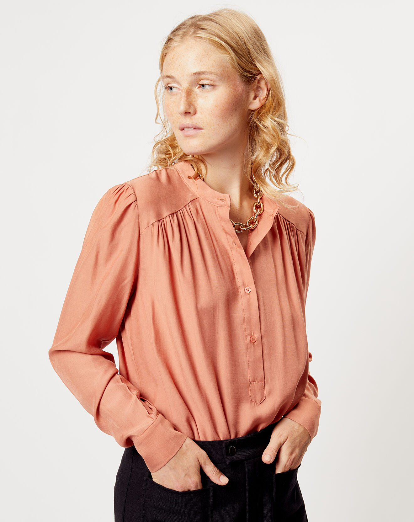 See u Soon Blouse Victoire brique