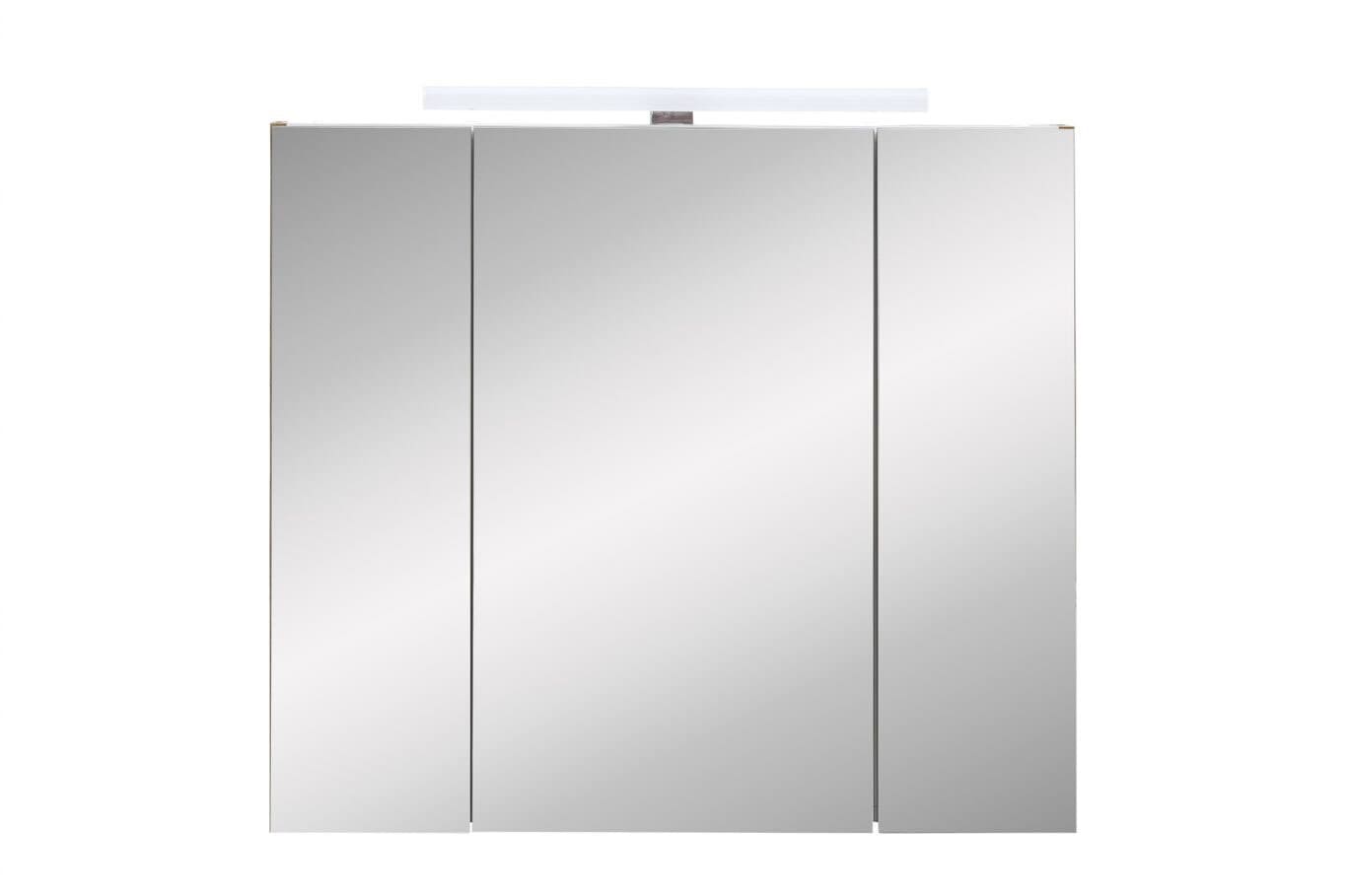 CASAVANTI Spiegelschrank 80 x 71-75 x 16 cm Glas grau