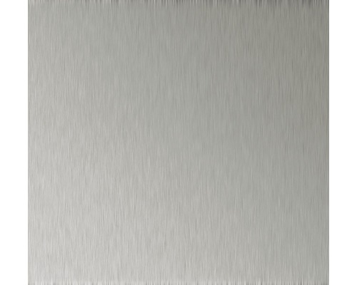 MDF-plaat, echt metalen oppervlak, geborsteld aluminium, 2800 x 1300 x 18,7 mm
