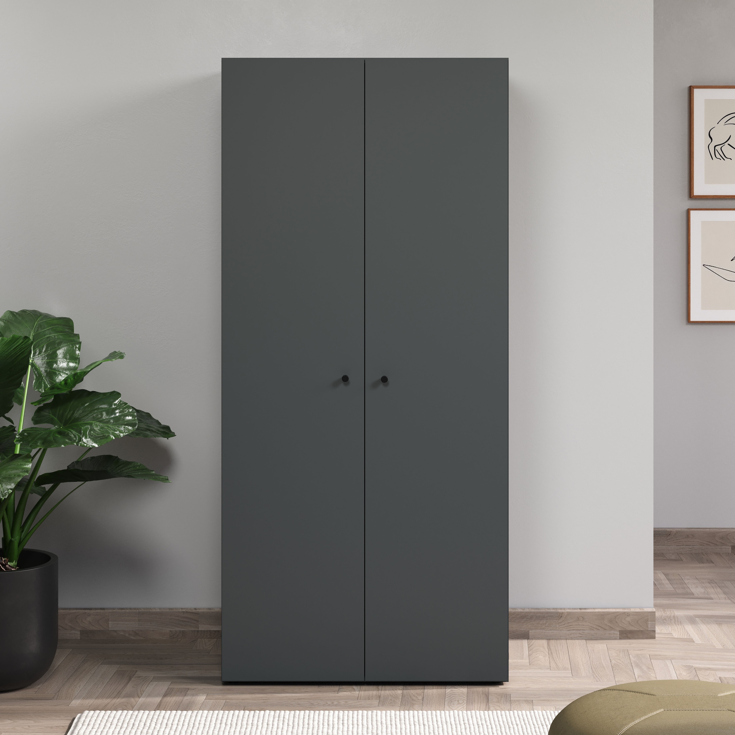 INOSIGN Kleiderschrank »Jersey Schlafzimmerschrank Garderobe Bestseller Schrank« Multischrank Wäscheschrank Hochschrank,  Drehtürenschrank mit modernen Griffen Otto´s Choice