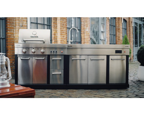 Char-Broil Ultimate Entertainment Grill Keuken 1 Brander 63,5 x 127 x 123,5 cm Roestvrij Staal