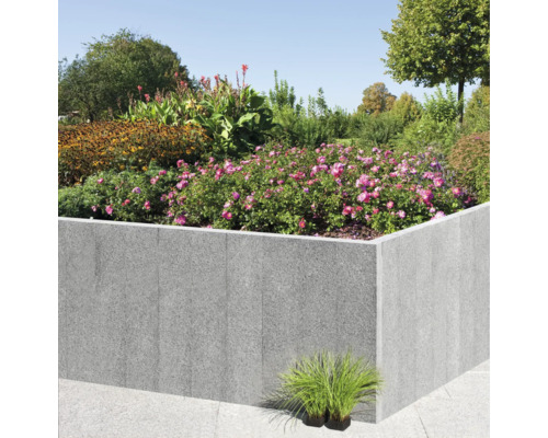 Granieten randsteen, grijs, gezaagd, 100 x 5 x 15 cm