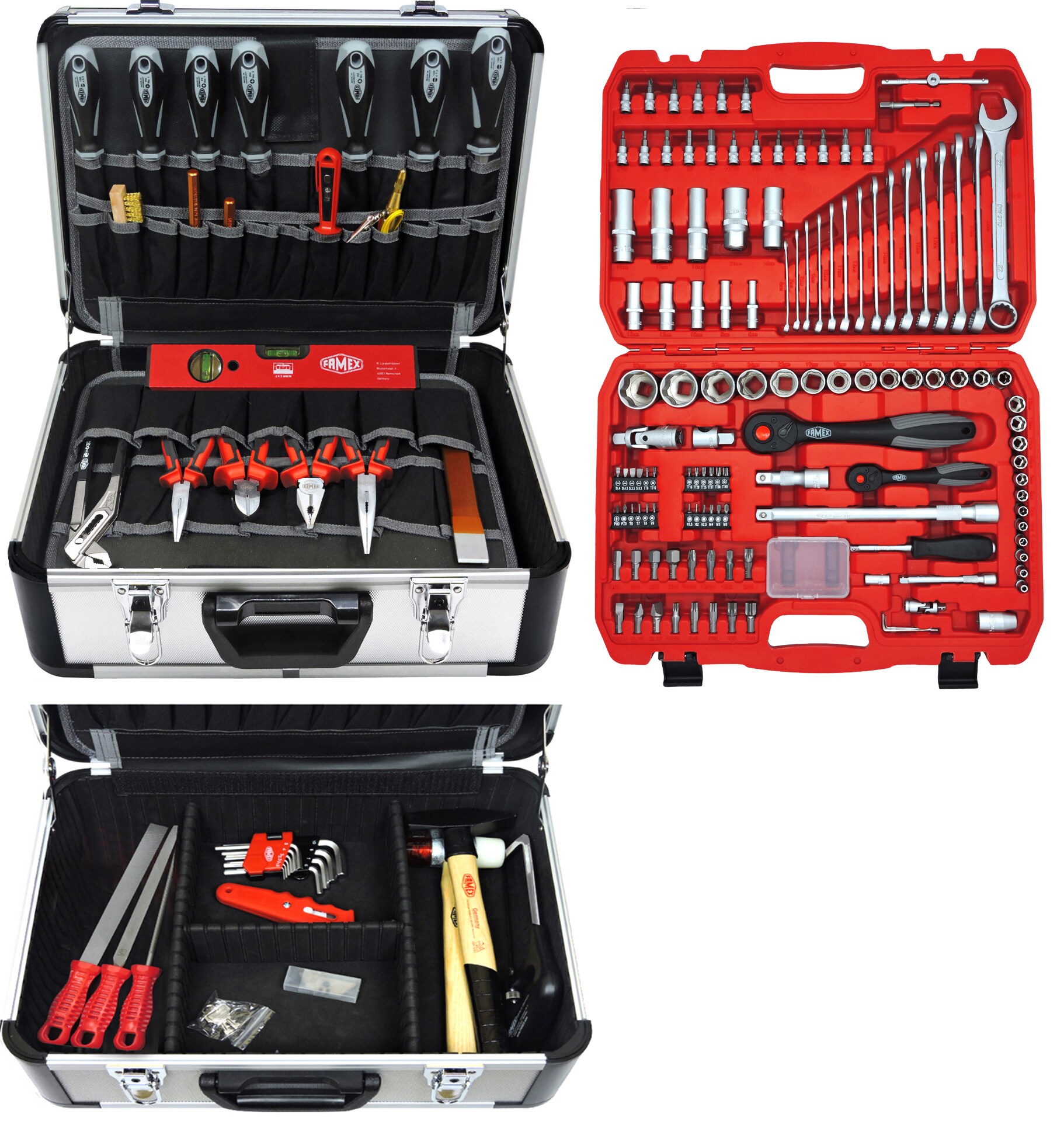 FAMEX 440-23 Profi Werkzeugkoffer mit Werkzeug in Top-Qualität