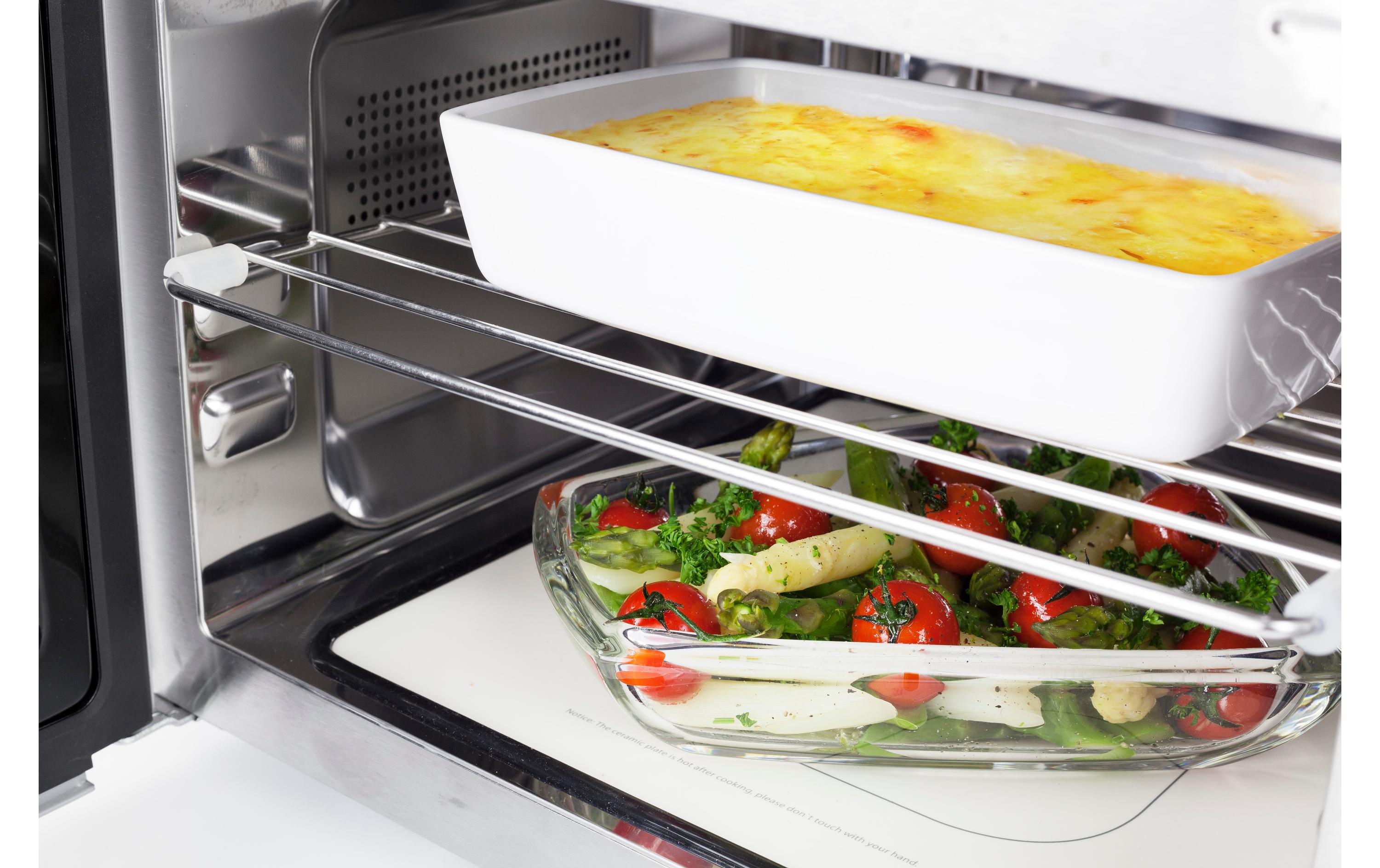 Mikrowelle MCG 25 Ceramic Chef Schwarz<br>Design-Mikrowelle mit Keramikboden und Grillfunktion