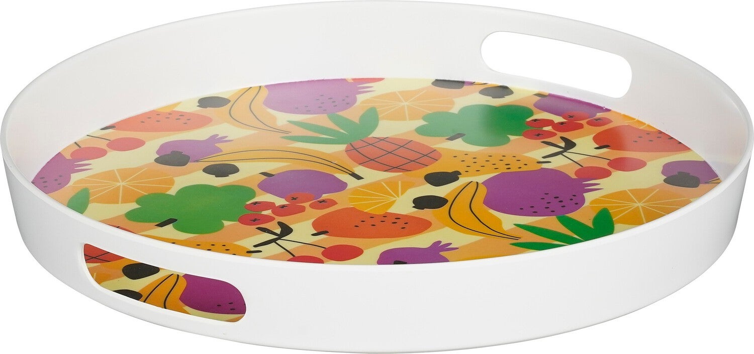 Mica Decorations dienblad Sunshine multi D 35 H 4,5 cm