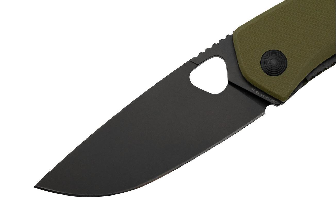 The James Brand The Folsom, OD Green G10   Orange   Black, KN112194-00, zakmes