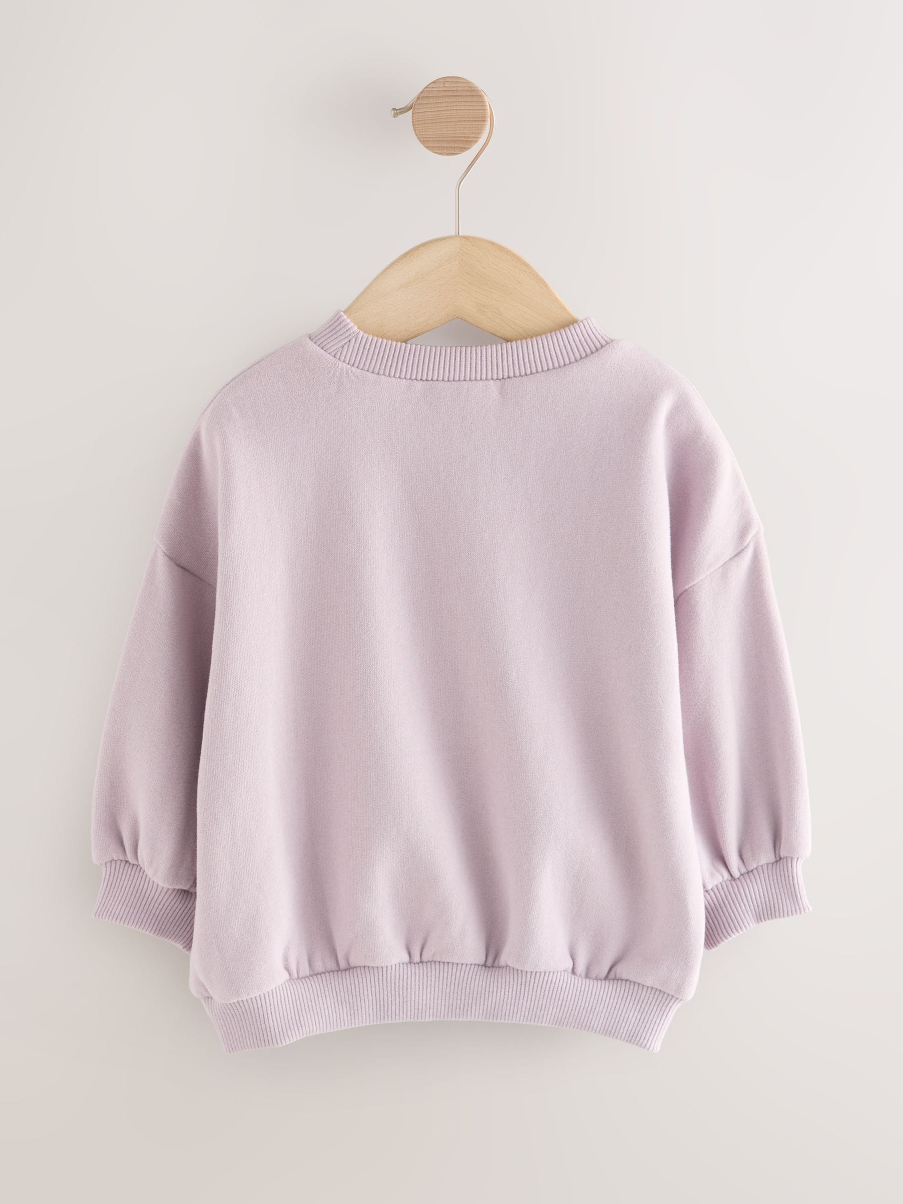Lila Paarse Sister - Sweatshirt met ronde hals (3 mnd-7 jr)