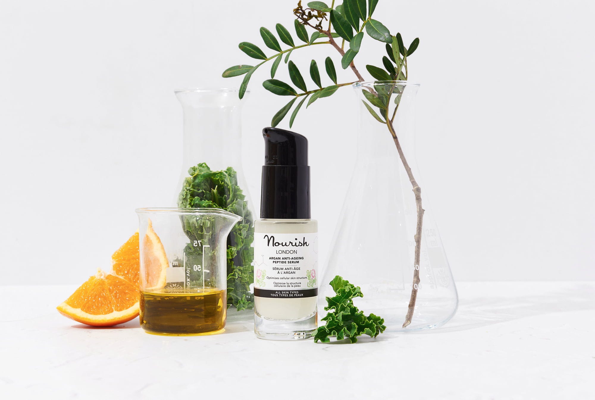 Nourish London  Argan Anti-Ageing Peptide Serum, 30 ml
