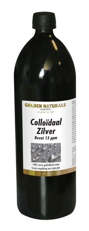 Golden Naturals Colloidaal Zilver 15ppm 1000ml