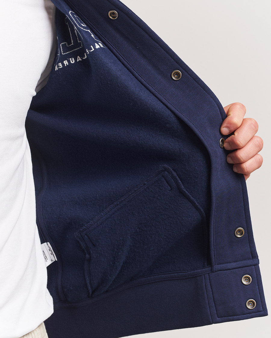 Polo Ralph Lauren Bomber Vintage Fleece Sweater Cruise Navy