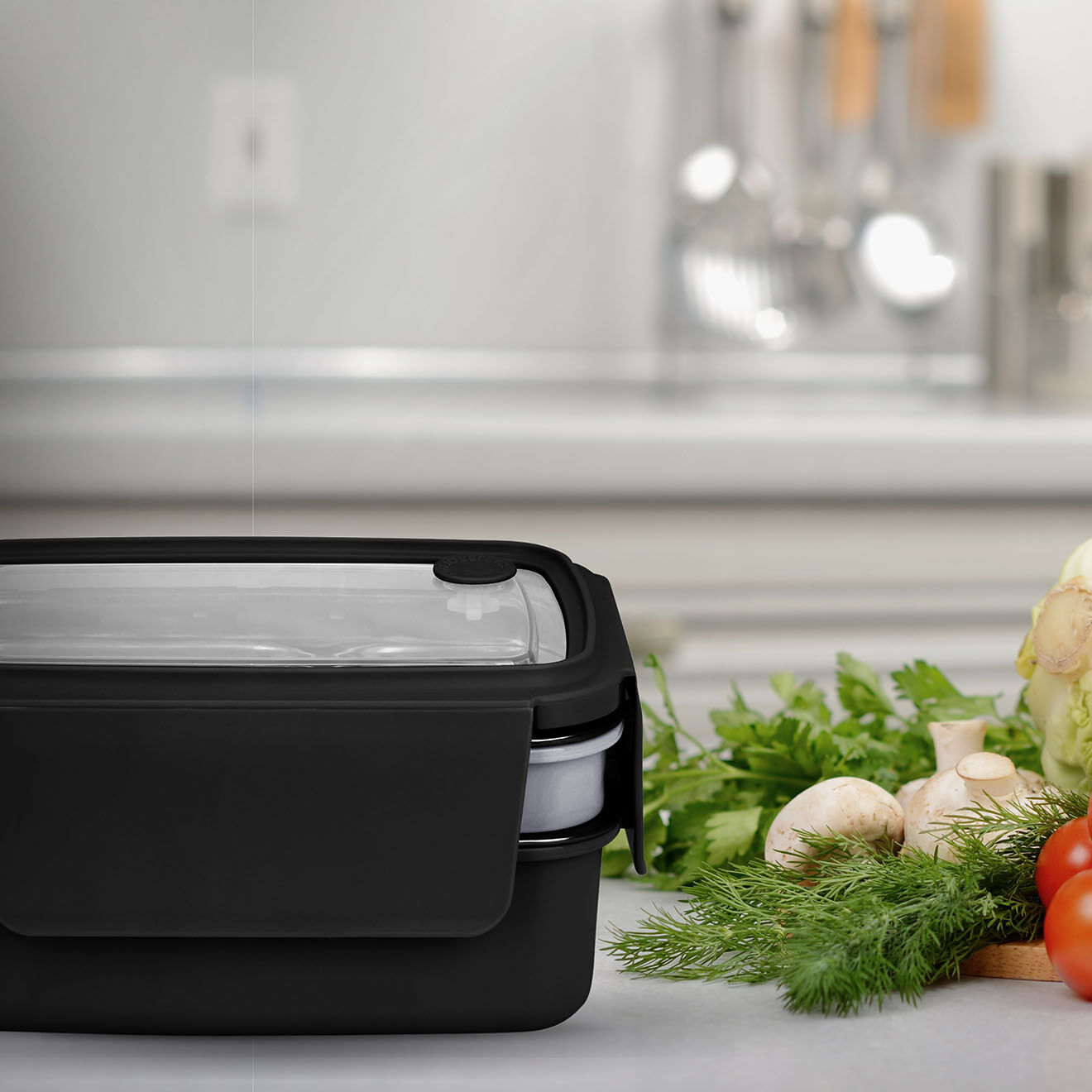 Livoo Lunch box isotherme transparente - 17.6x13.2x6.4 cm