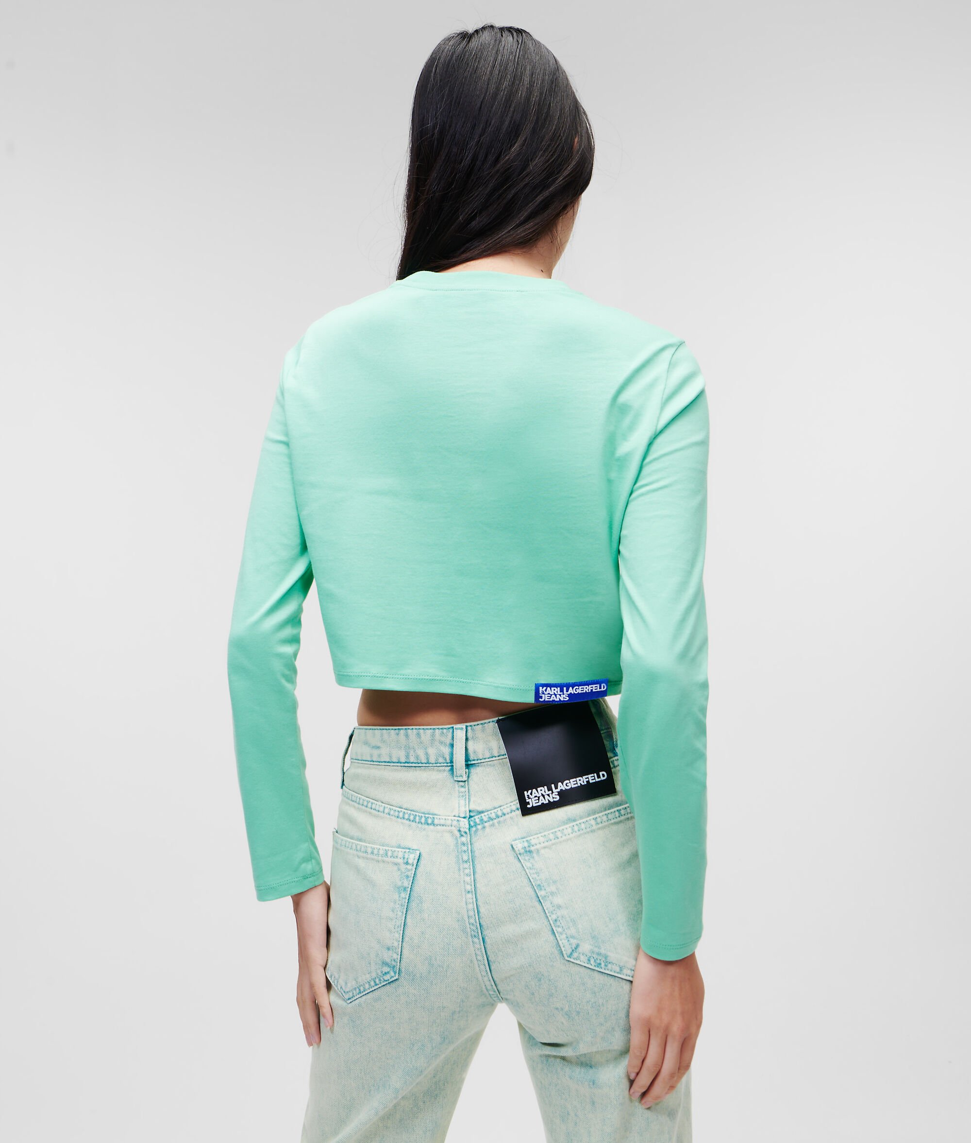 T-SHIRT MANCHES LONGUES KLJ CROPPED