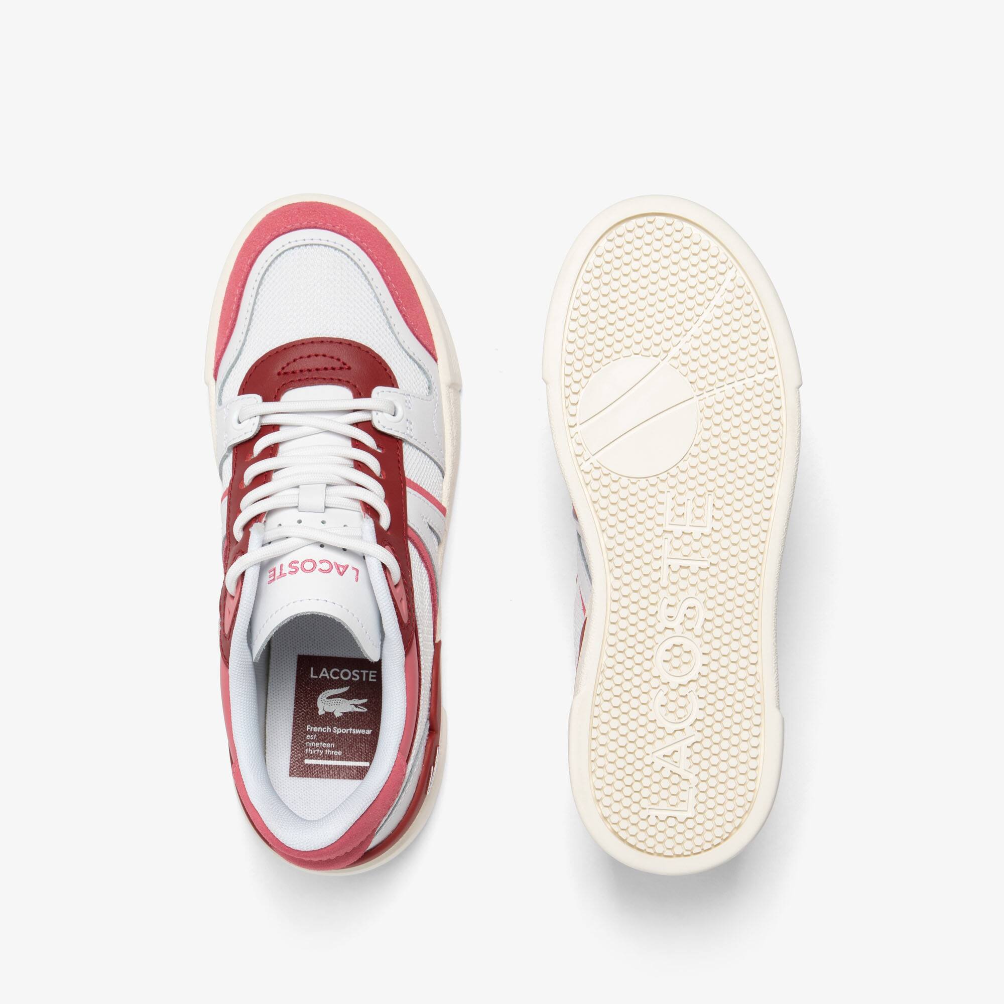 Damen Sneakers L002 Evo aus Leder und Mesh Sneakers - Weiss - Lacoste - Damen