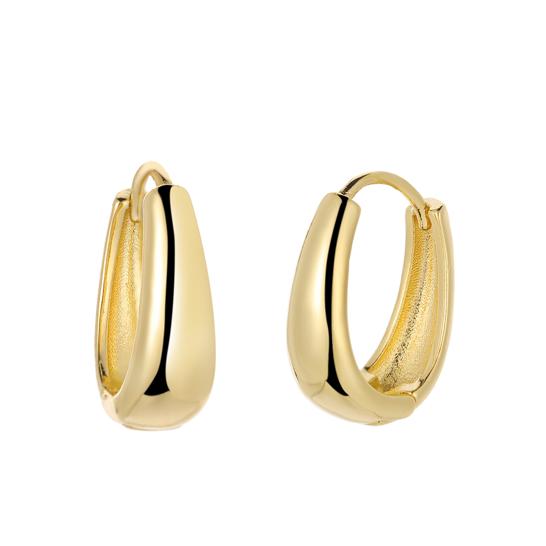 By Sophia Golden Chunky Hoops