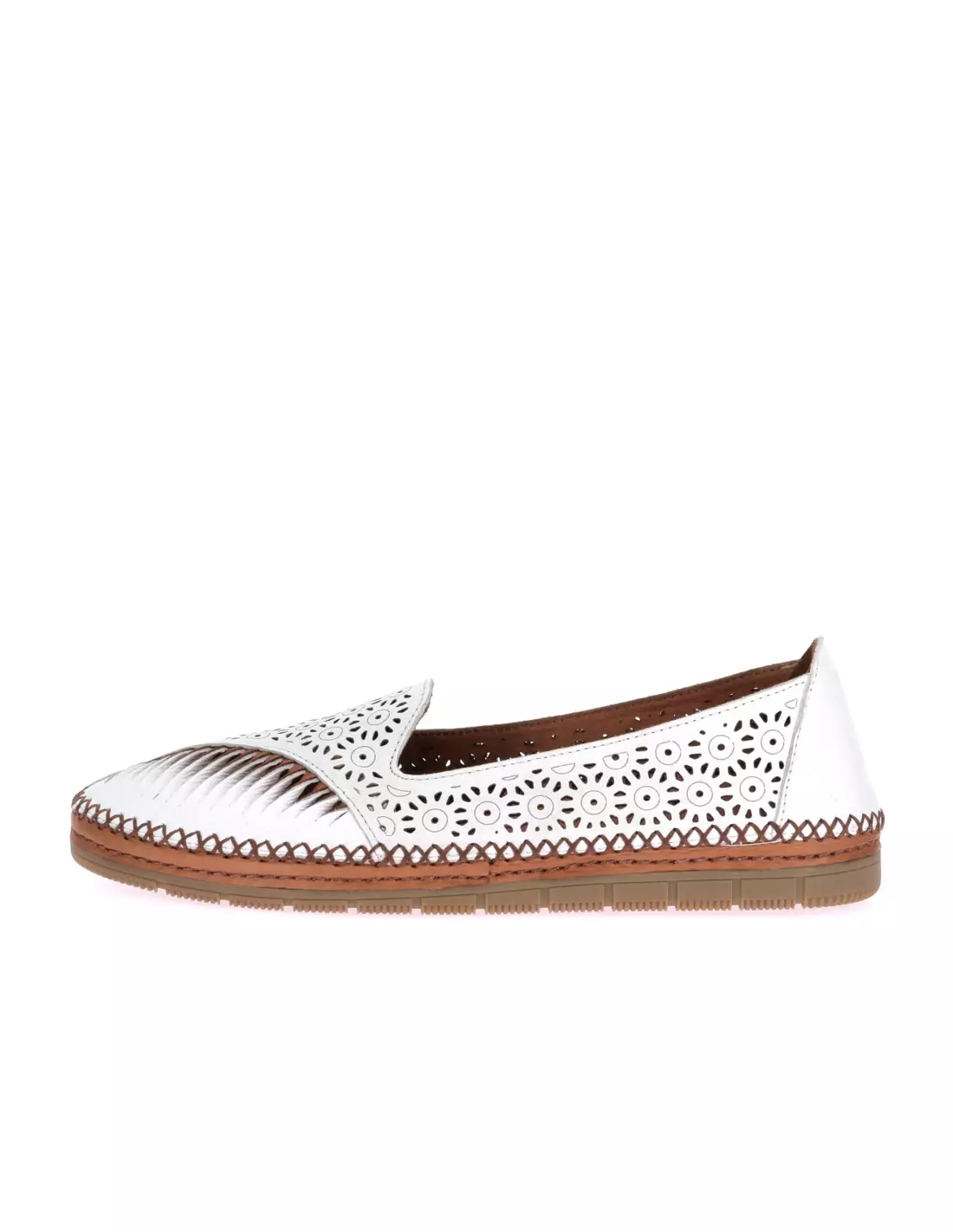 SOFT & FLEX 077.213.501 - Mocassins & bateaux WHITE-COCONUT