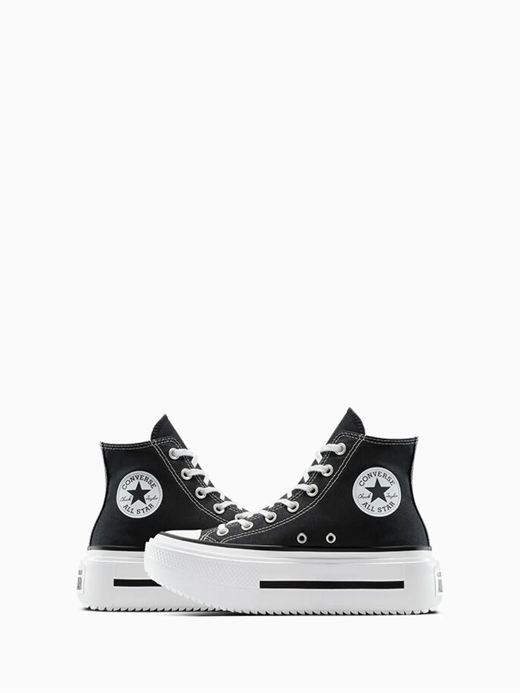 Zwart - Converse Chuck Taylor Teen Lift Double Stack Trainers