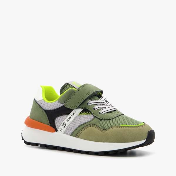 Blue Box jongens sneakers groen/wit