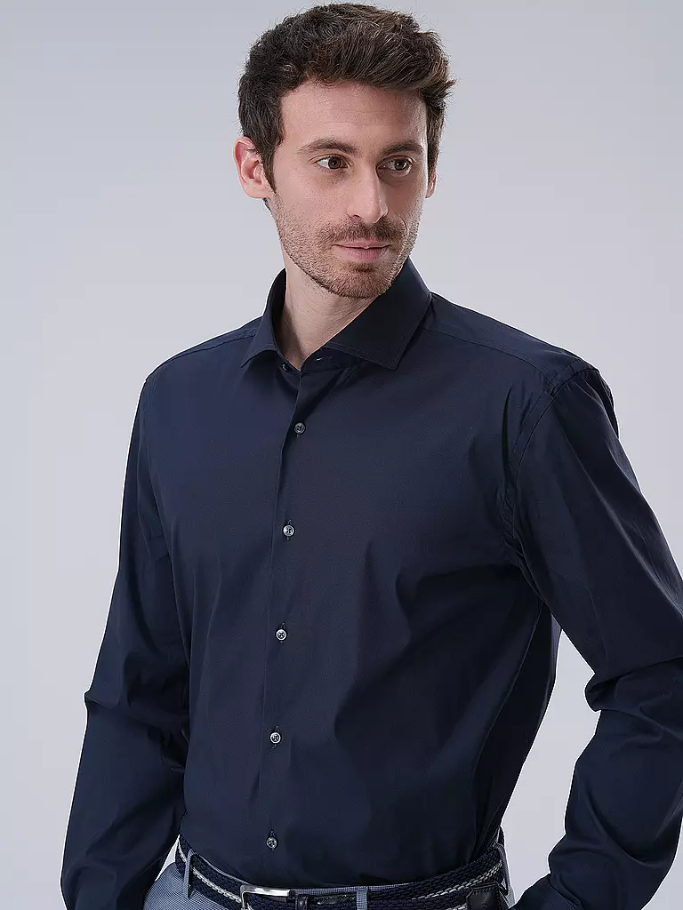 BOSS Hemd Slim Fit P-HANK dunkelblau