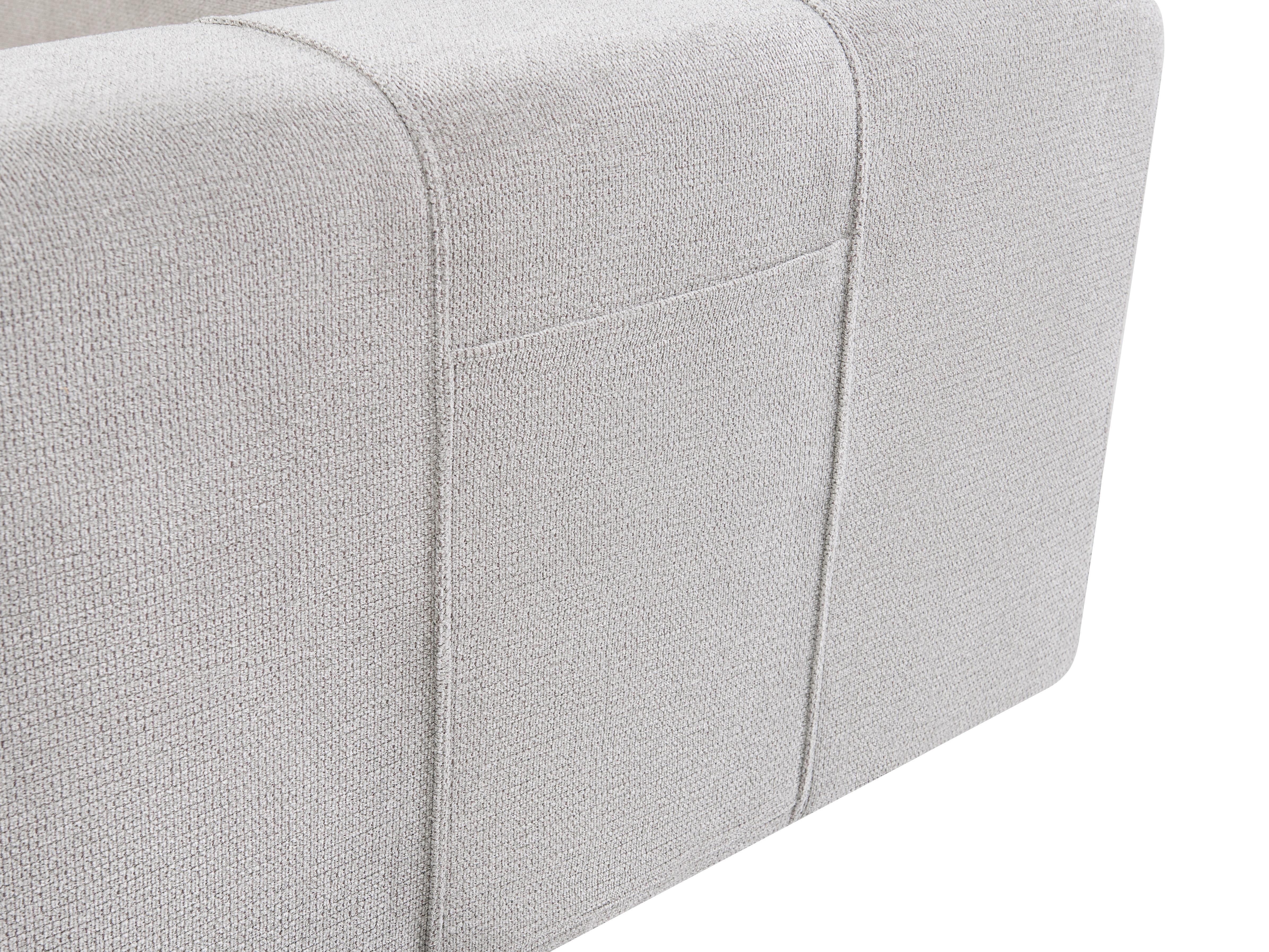 Chaise longue INNVIK Stof Lichtgrijs