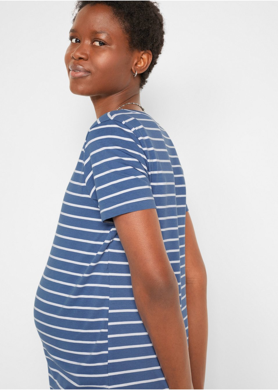 Lot de 2 T-shirts de grossesse avec fonction allaitement en coton