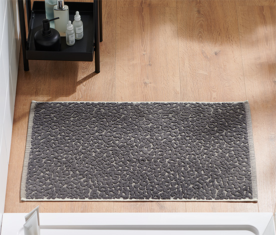 Premium-Jacquard-Duschvorleger im Leo-Dessin