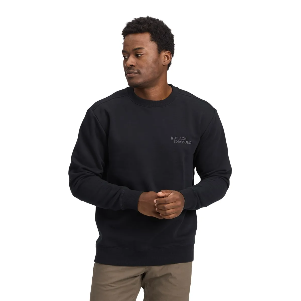 Black Diamond M Mini Stacked Crewneck Black