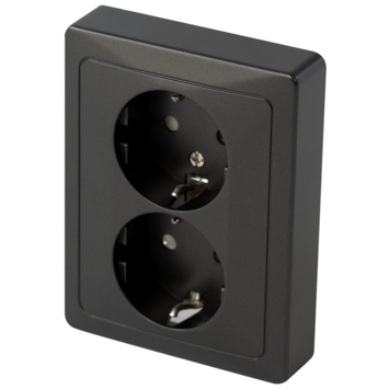 GAMMA Everest Dubbel Geaard Stopcontact Antraciet