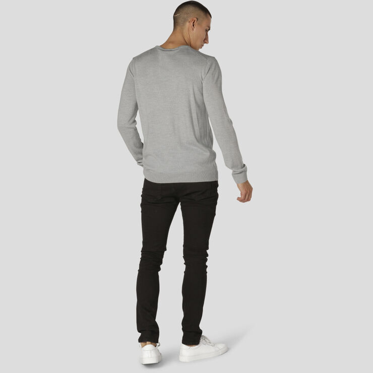 Clean Cut Copenhagen Merino Wool Crew Light grey mel