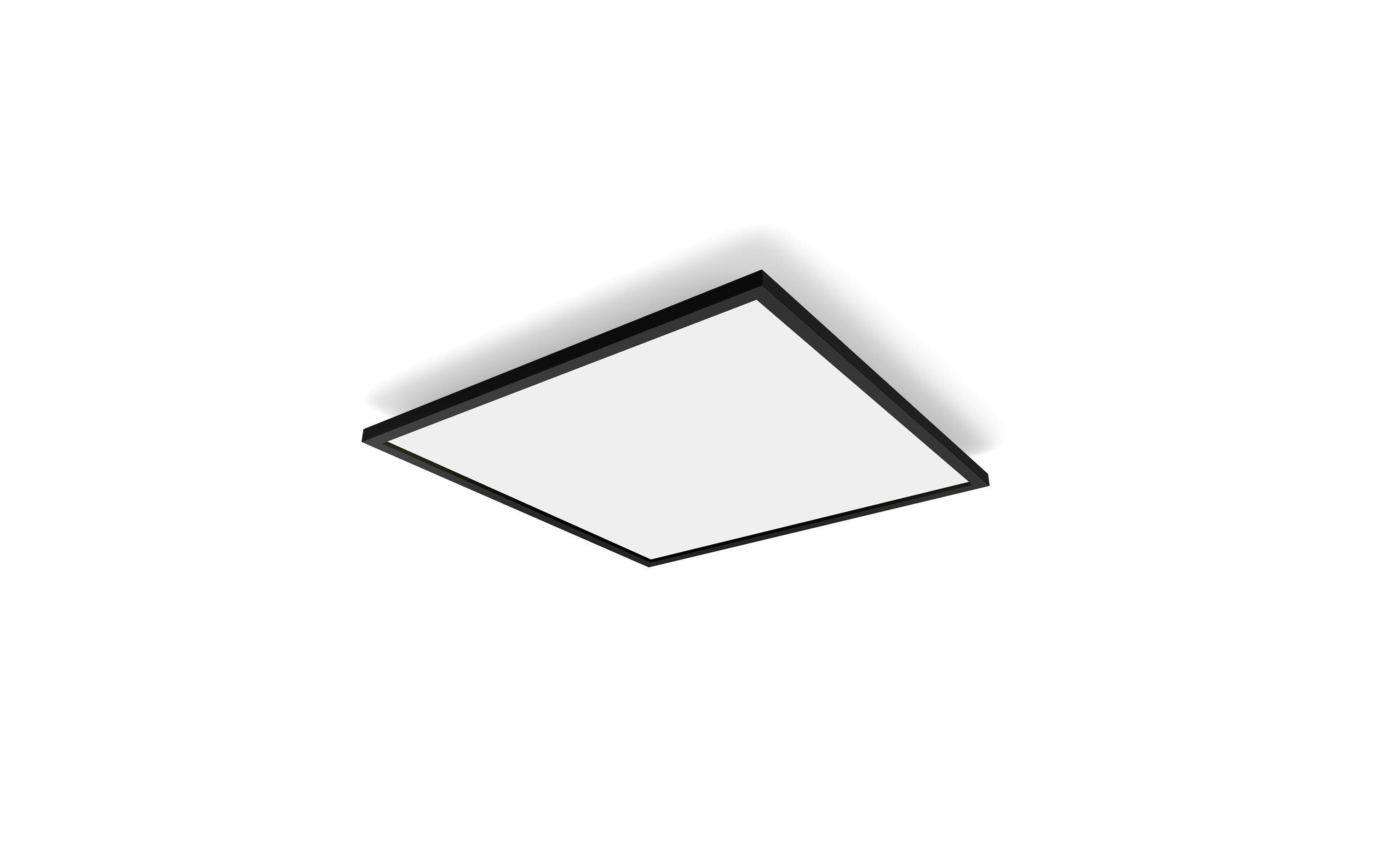 Panelleuchte White Ambiance Aurelle 60 x 60 cm Schwarz<br>Flaches Hue Panel