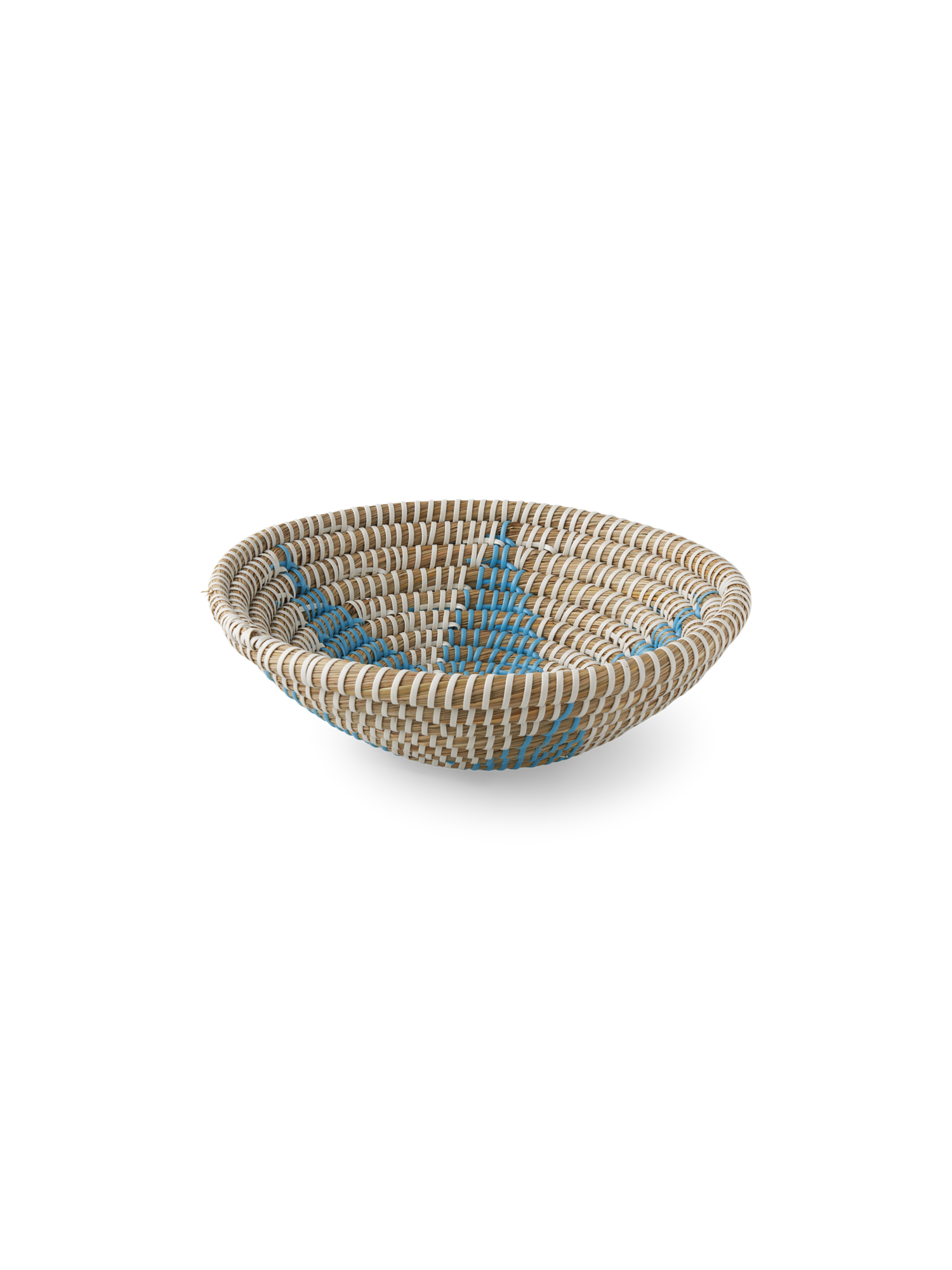 Kurveskål | Saccharum spontaneum. Ø29 x 8 cm. | Dusty Green, White