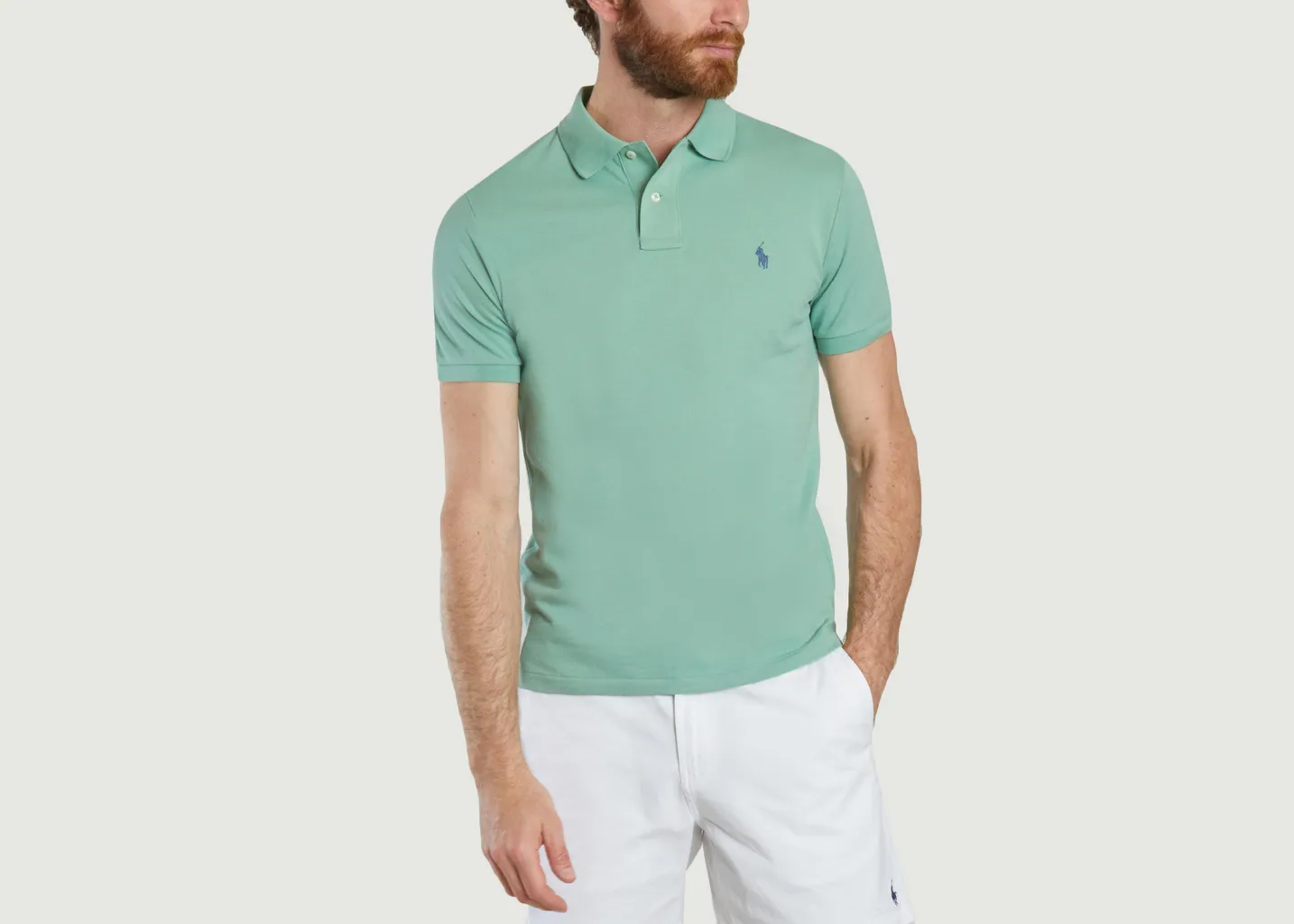 Polo en coton piqué coupe cintrée Polo Ralph Lauren