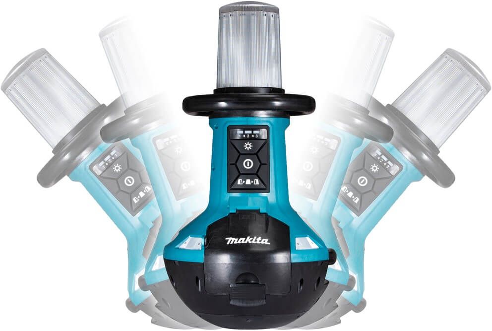 Makita NLADML810 14.4/18V Li-ion accu omgevingslamp body - werkt op accu & netstroom