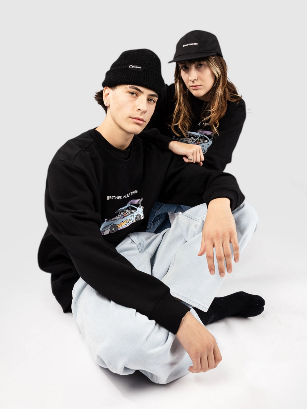 Brother Merle Racer Sweater black