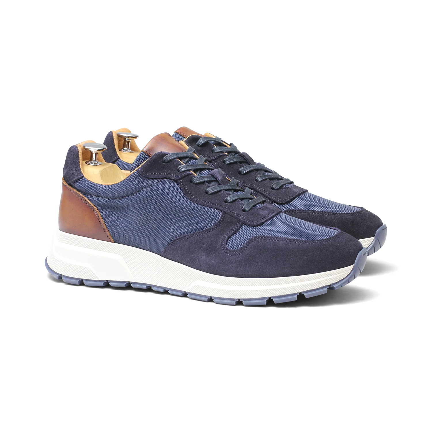 King-Sneakers / Basket en velours Marine