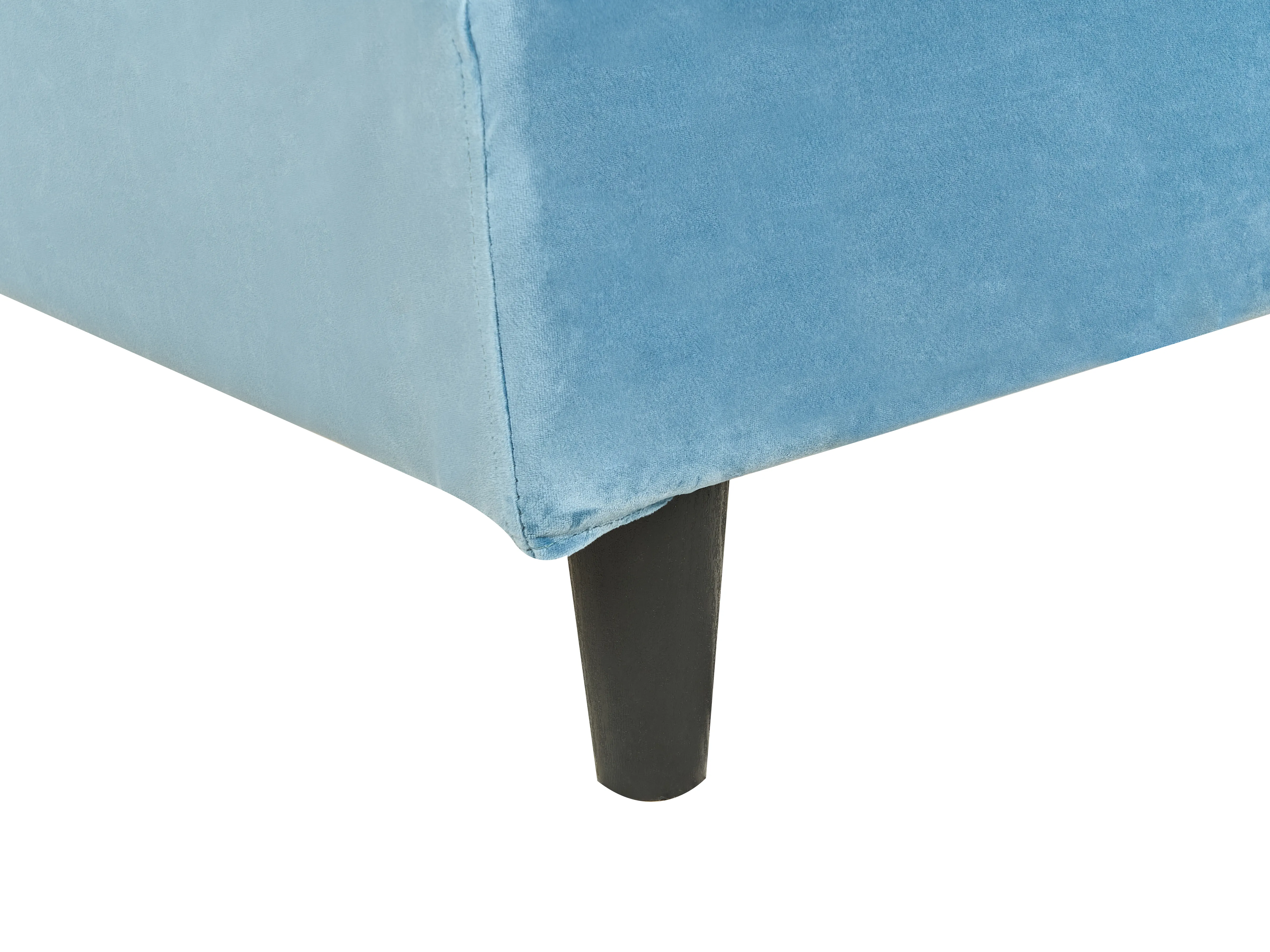 Bedframe hoes Fluweel FITOU 90 x 200 cm Lichtblauw