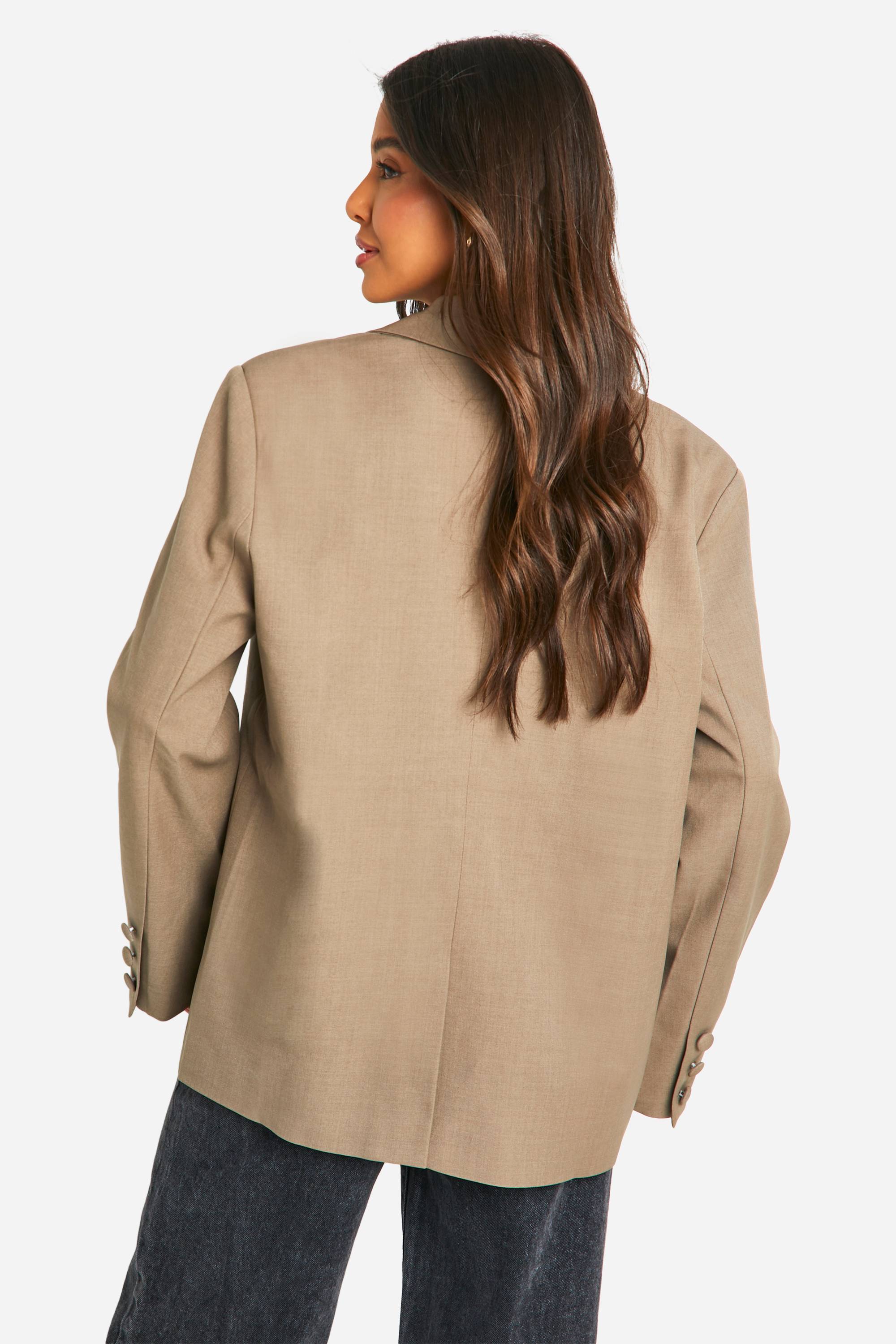 boohoo Blazer tailleur à double boutonnage, coupe décontractée