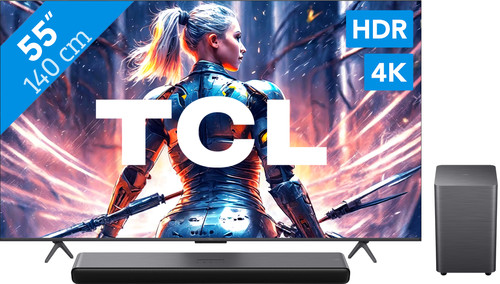 TCL QLED 55C71B + TCL S55H 2.1 Soundbar