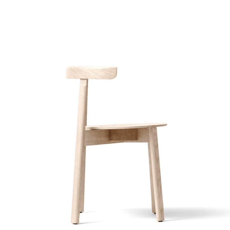 Form&Refine Lunar stoel wit gepigmenteerd eiken