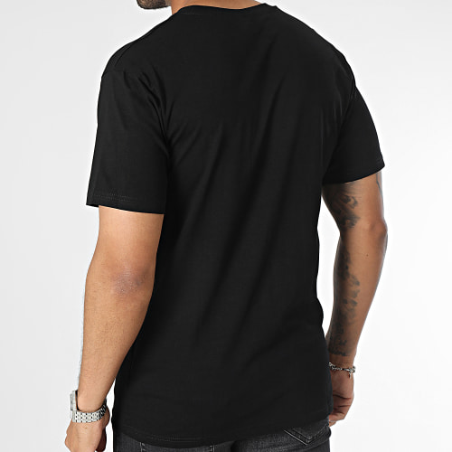 Tee Shirt Poche Noir Vert