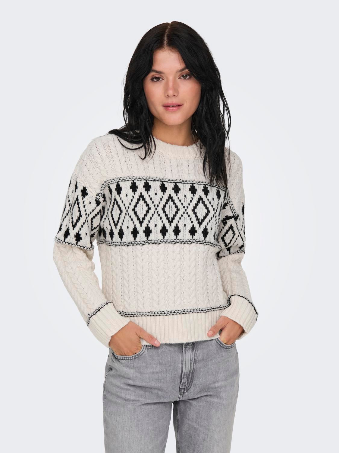 ONLMARENT Strickpullover Cloud Dancer