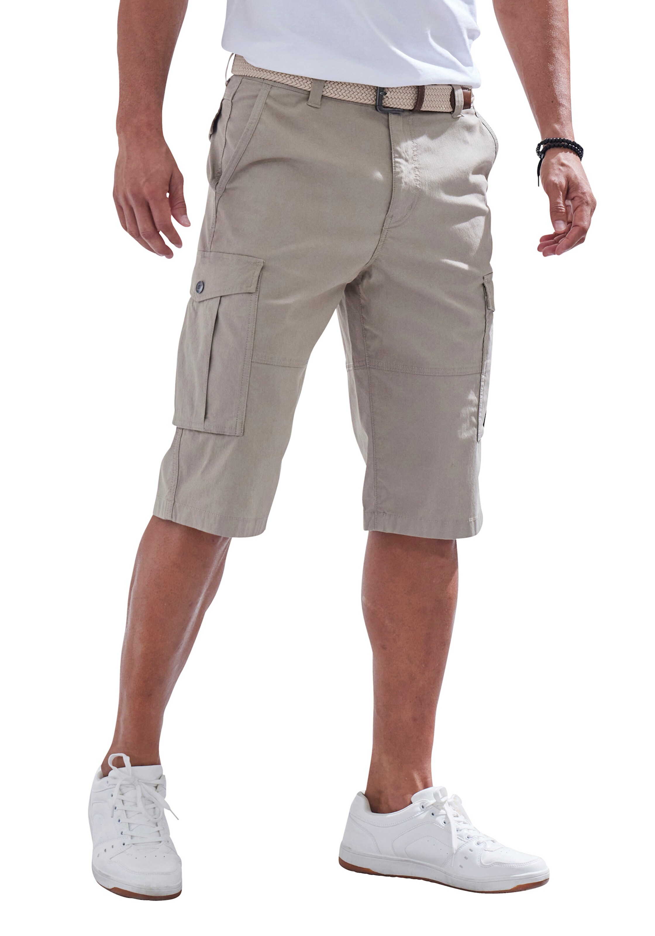 Cargobermudas in beige