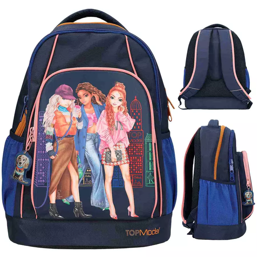 Depesche Schulrucksack City Girl TOPModel 25 x 33 x 44 cm dunkelblau