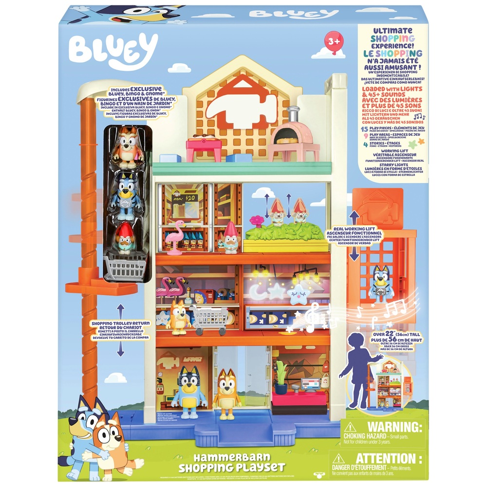 Bluey Hammerbarn Einkaufszentrum-Spielset