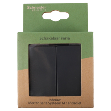 Schneider Merten System-M Serieschakelaar Antraciet