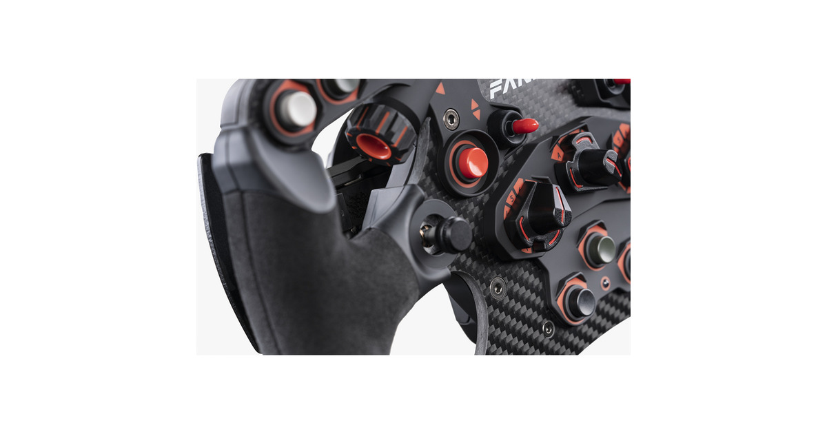 FanatecClubSport Steering Wheel Formula V2.5 X stuur add-on  (Zwart/rood, Pc, Xbox One, Xbox Series X|S, PlayStation Ready)