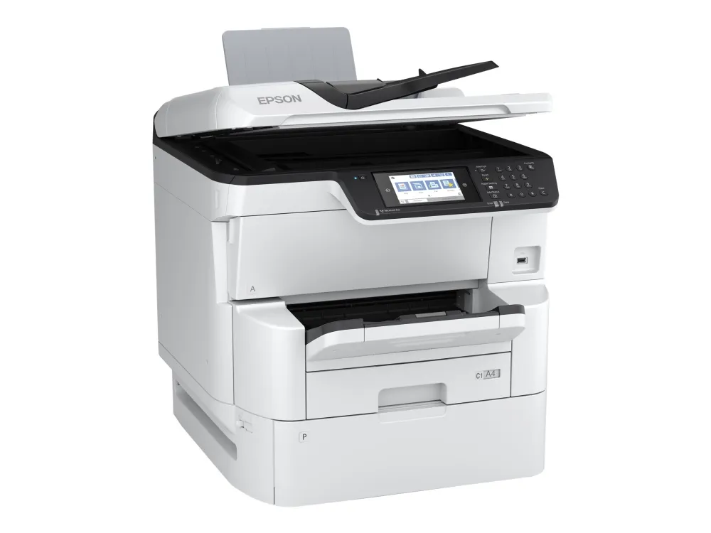 Epson WorkForce Pro WF-C878RDWF - Multifunktionsprinter - farve - blækprinter - A3 (297 x 420 mm) (original) - A3 (medie) - op til 22 spm (kopiering) - op til 24 spm (udskriver) - 335 ark - 33.6 Kbps - Gigabit LAN, Wi-Fi(n), USB 3.0, USB 2.0 vært