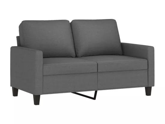 Ensemble de canapés 3 pièces avec coussins Gris foncé Tissu