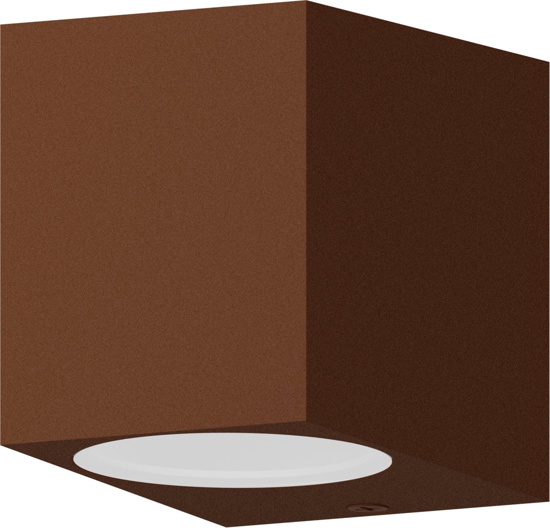 Calex wandlamp Sanremo roest 6,8 x 8,1 x 9,2 cm