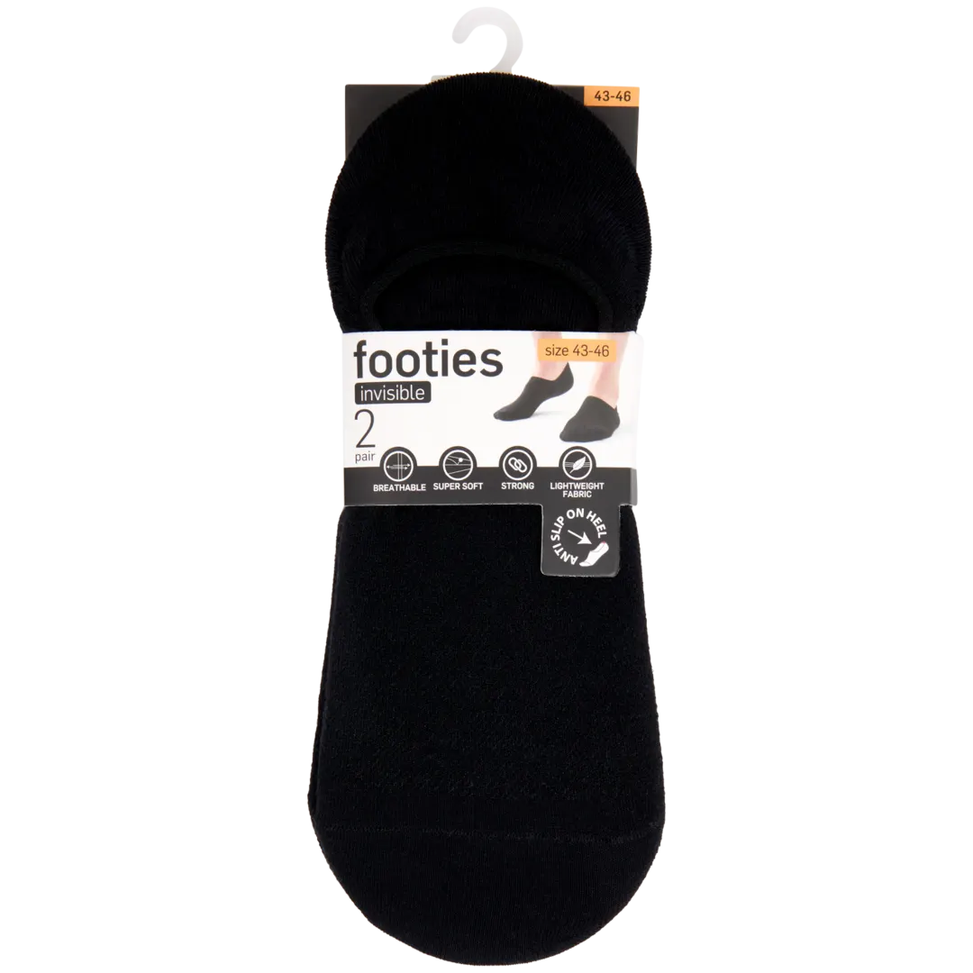 Footies Maten 39 - 46 | 2 paar