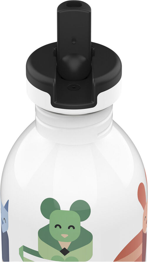 24Bottles Drikkeflaske - Urban Bottle - Best Friends - w. Sports Lid - Hvid